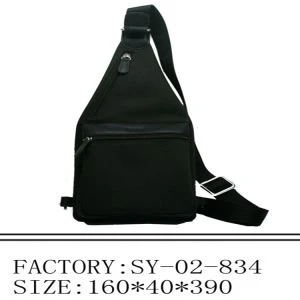 Sling hnab rau txiv neej canvas tawv