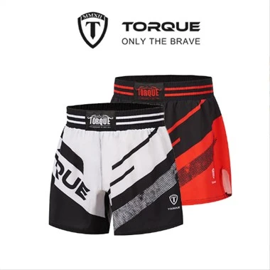 Txiv neej Pro-Style Kickboxing Training Gym Khaub Ncaws Shorts Boxing Trunks
